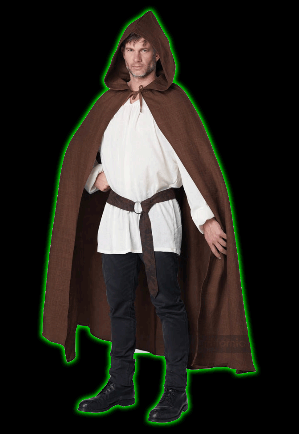 Brown Hooded Cloak cc