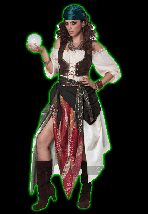 RENAISSANCE GYPSY/PIRATE WOMENS COSTUME cc