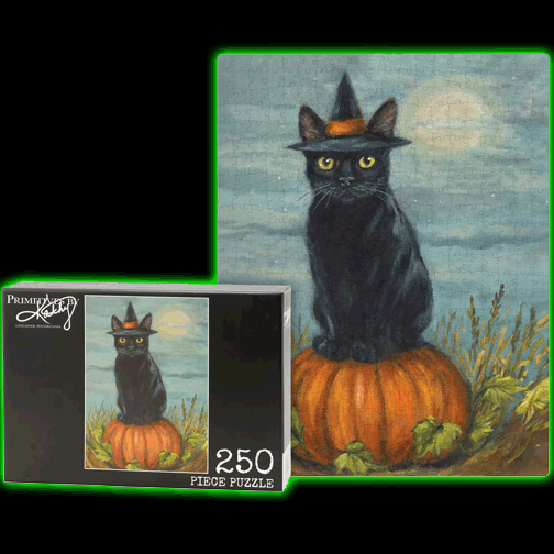 Black Cat Witch Puzzle