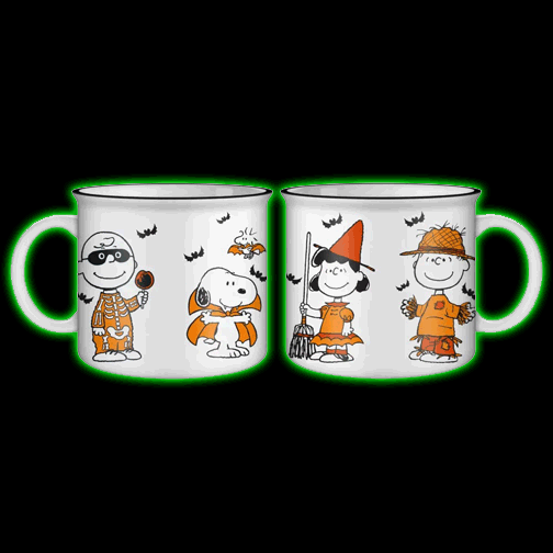 Peanuts Halloween Characters 20oz White Ceramic Camper Mug