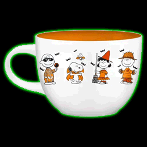 Peanuts Halloween Characters 24oz White Ceramic Soup Mug