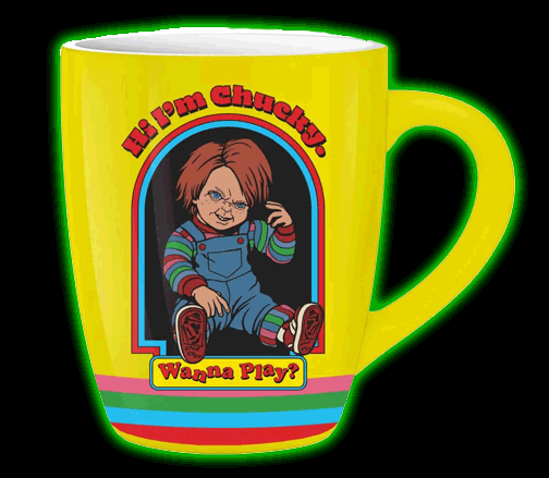 Hi, Im Chucky! Soft Touch 25oz Jumbo Curved Ceramic Mug
