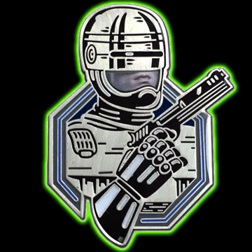 Man Or Machine Enamel Lapel Pin