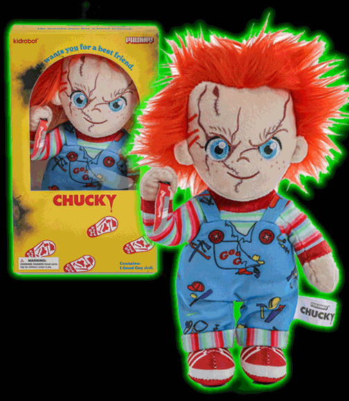 Bride of Chucky- Evil Chucky Phunny Plush Standing in Box