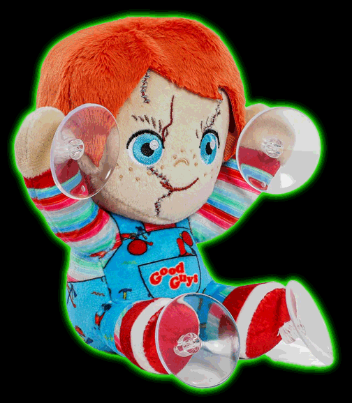 Childs Play 2- Chucky Plush Window Clinger