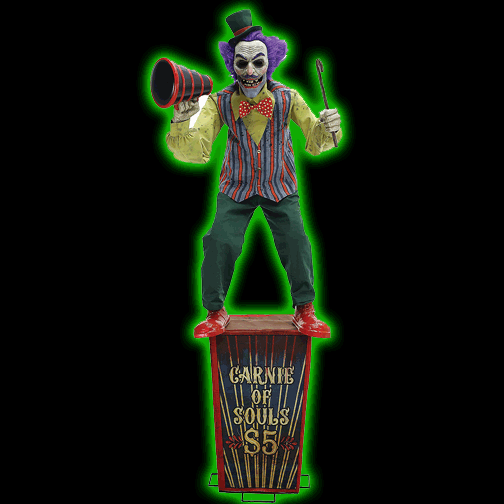 6 Ft. Animated Servo Carnival Barker Animatronic SALE! was 489.99, now 369.99!
