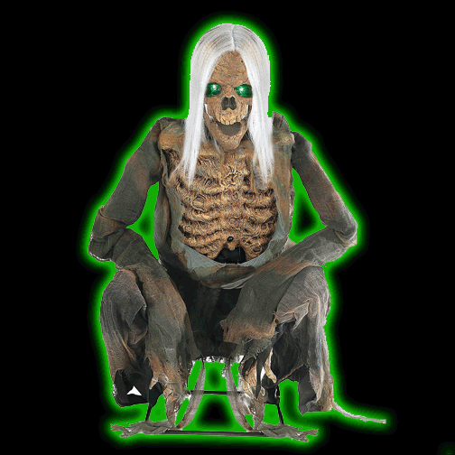 36 inch tall Animated Crouching Bones Animatronic SALE! was $320 now $249.99