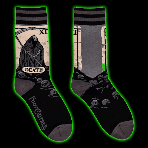 Death Tarot Card Socks