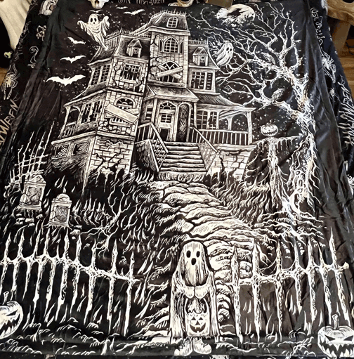 Haunted Mansion Throw Blanket