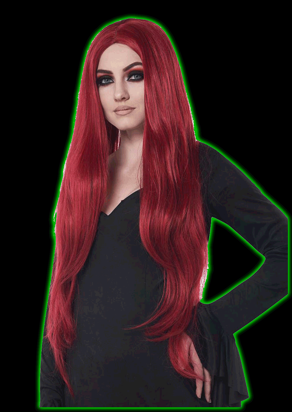 XL COSPLAY WIG, DARK RED