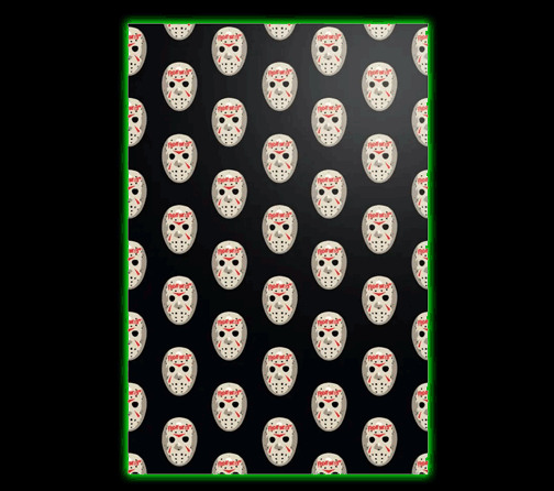 Friday the 13th Jason Mask Folded Wrapping Paper